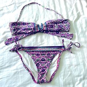 Nanette Lepore bandeau bikini set. EUC